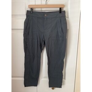 Athleta Trekkie Crop Pants Grey Hiking Outdoor Utility Womens Size‎ 8 Gorpcore